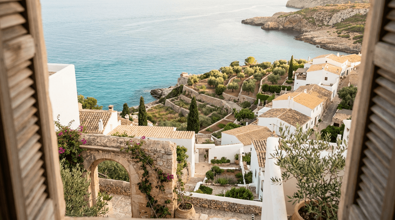 Perast Bay mit historischen Kirchen und türkisem Wasser