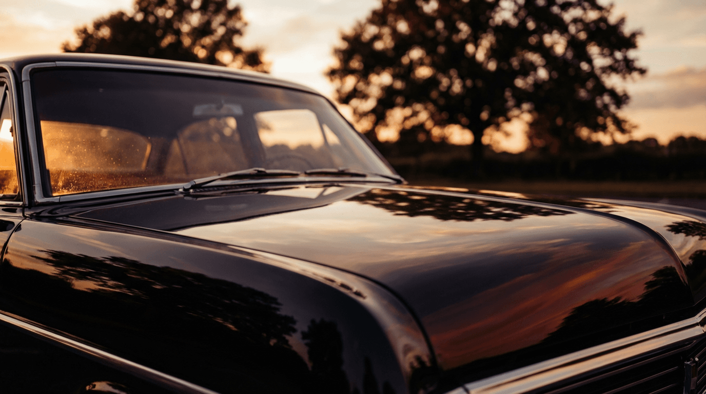 Premium Privatfahrzeug vor Adriatischer Küstenlandschaft